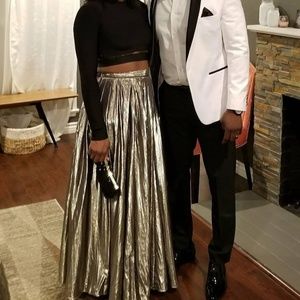 Free People Metallic Skirt. Size 6